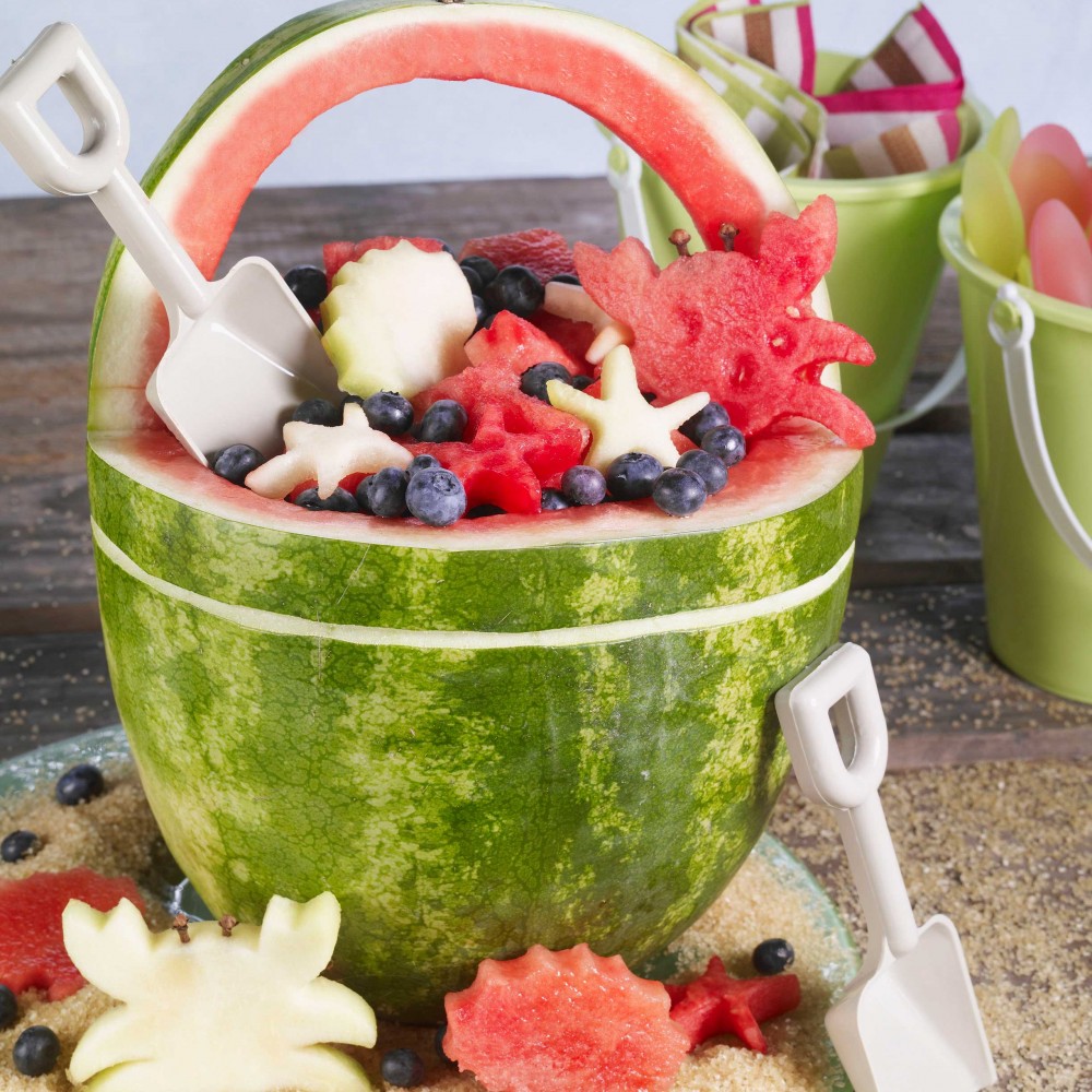 Beach Bucket Watermelon Carving