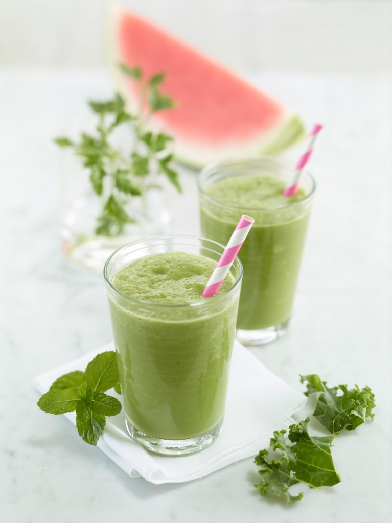 Super Green Detox Smoothie with Watermelon