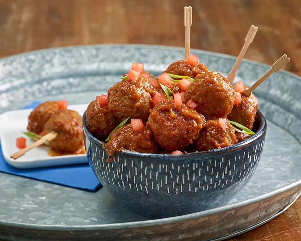 Watermelon Glazed Meatballs