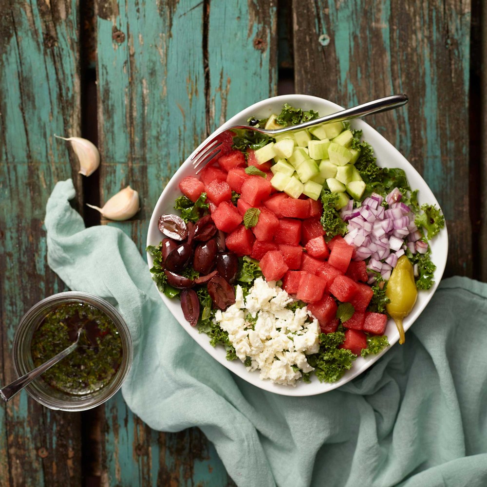 Watermelon Greek Salad