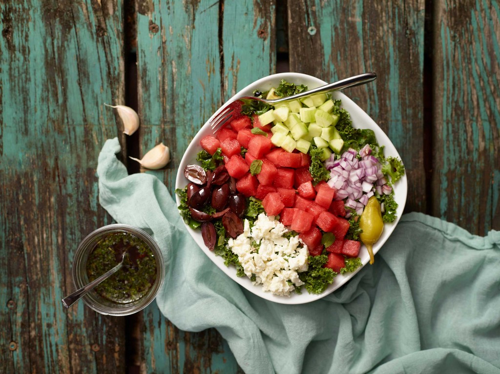 Watermelon Greek Salad