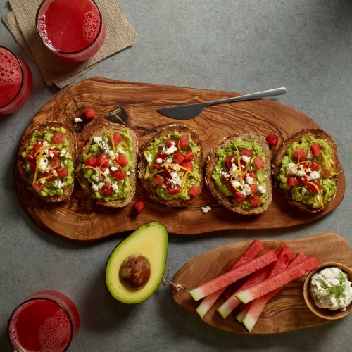 Avocado Toast with Watermelon