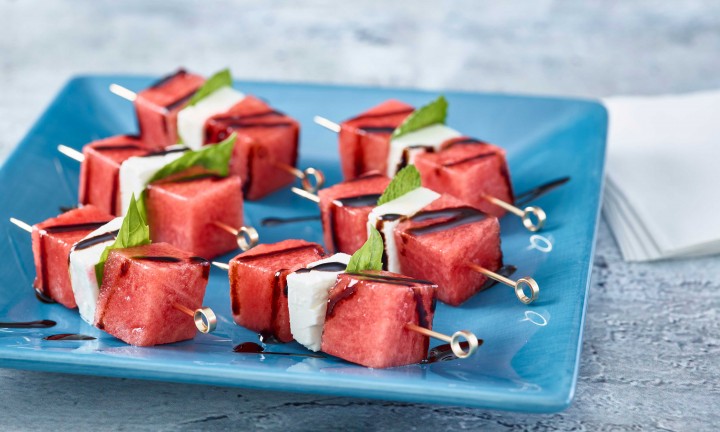 Watermelon Feta Skewers