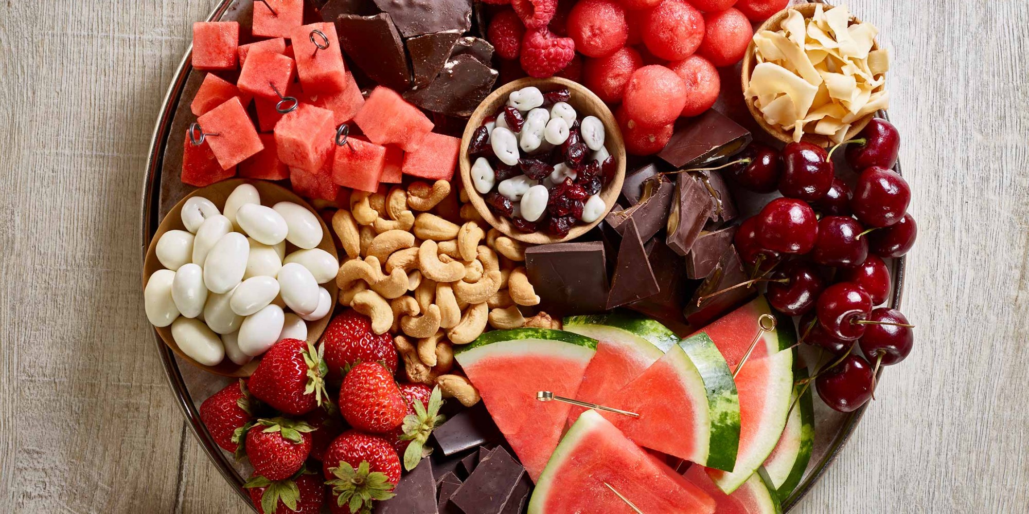 Watermelon and Chocolate Dessert Board