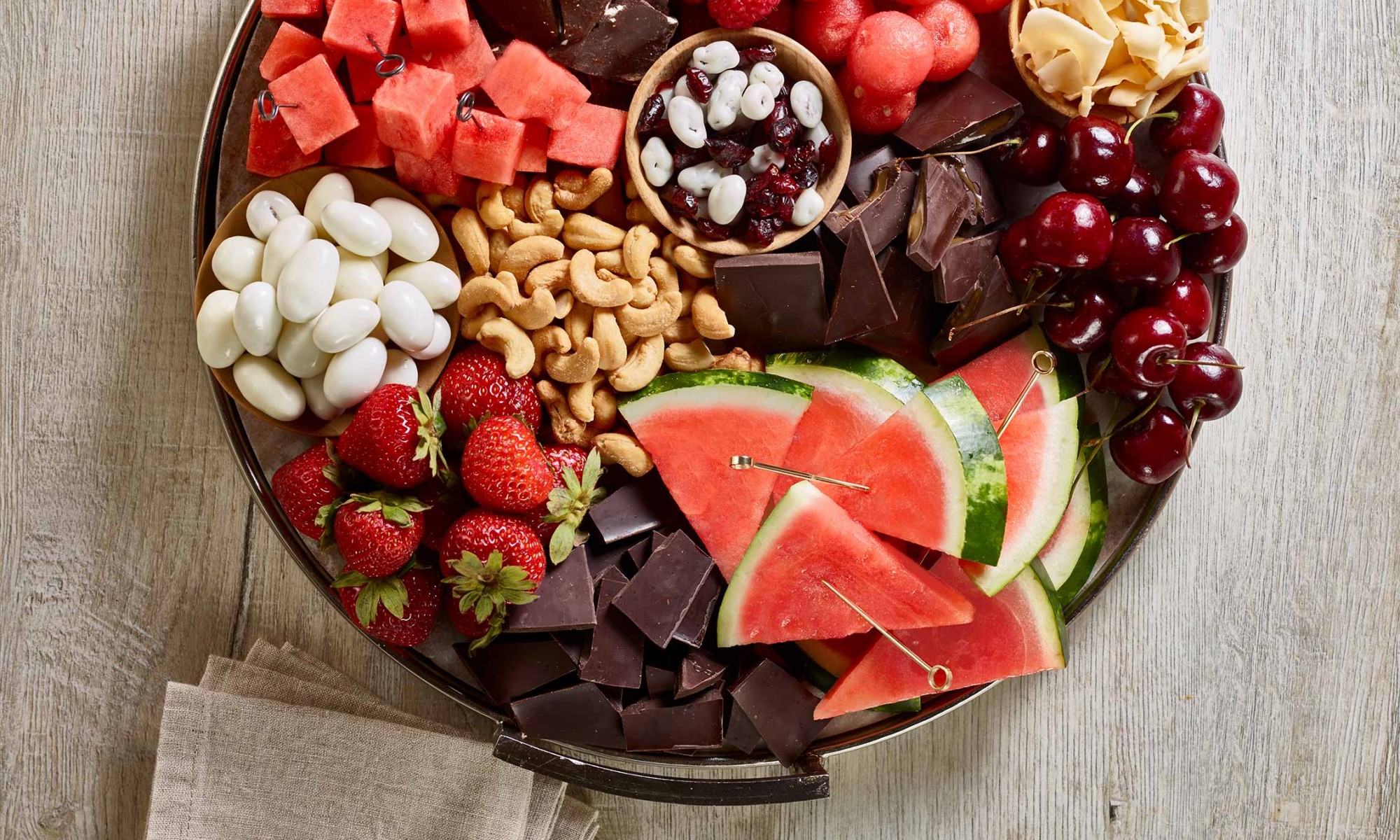 Watermelon and Chocolate Dessert Board