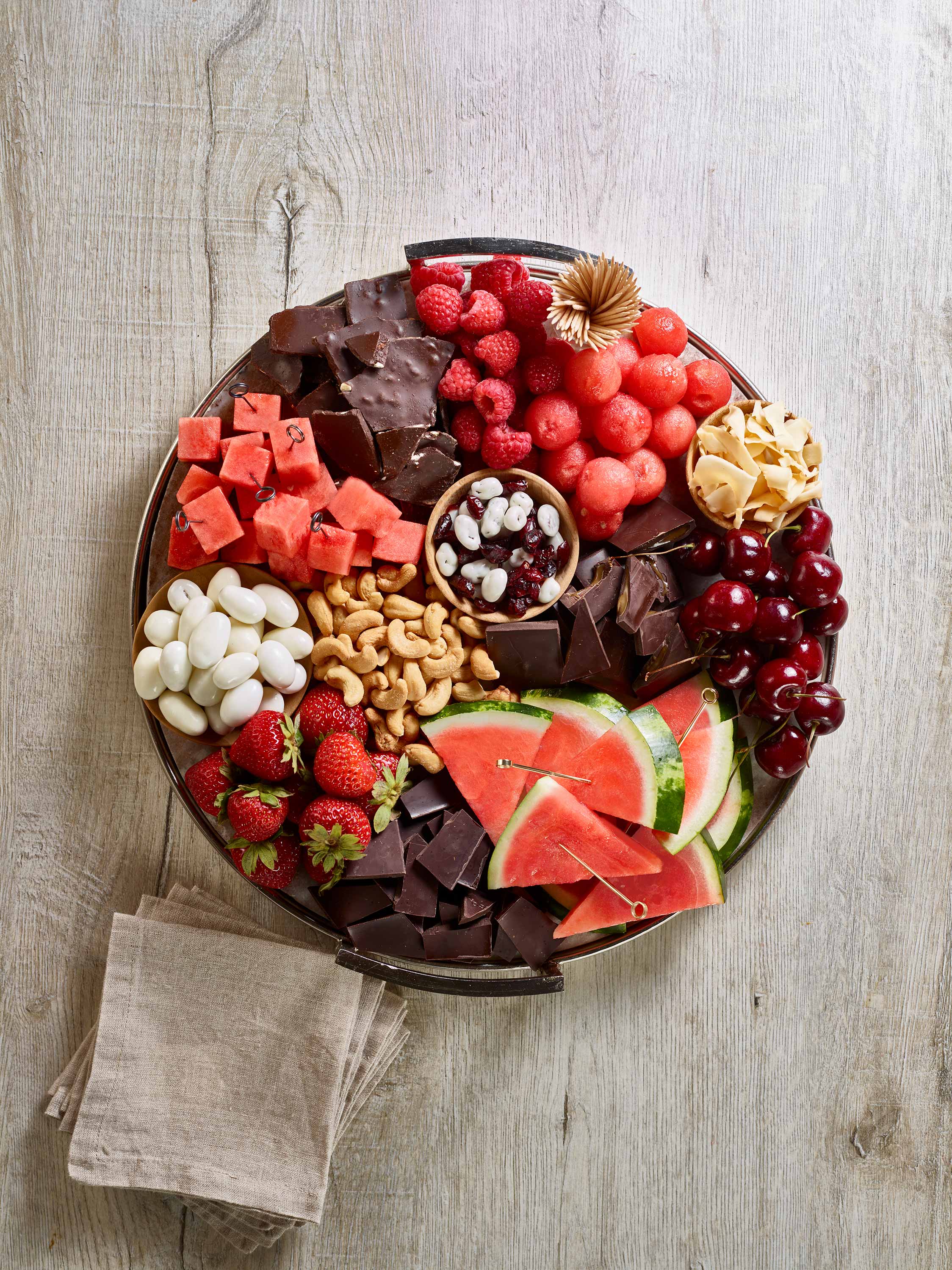 Watermelon and Chocolate Dessert Board