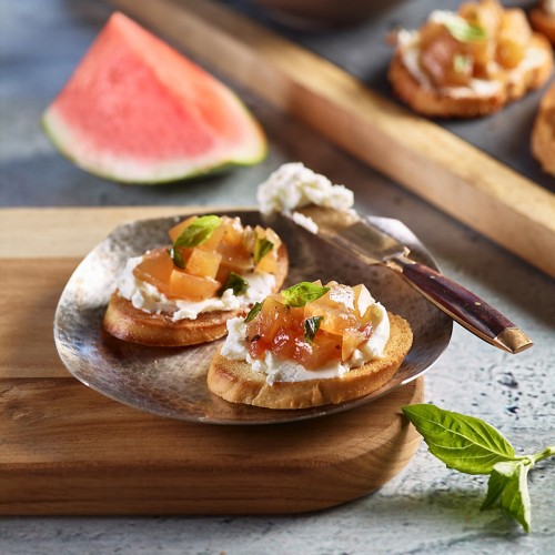 Watermelon Rind Bruschetta