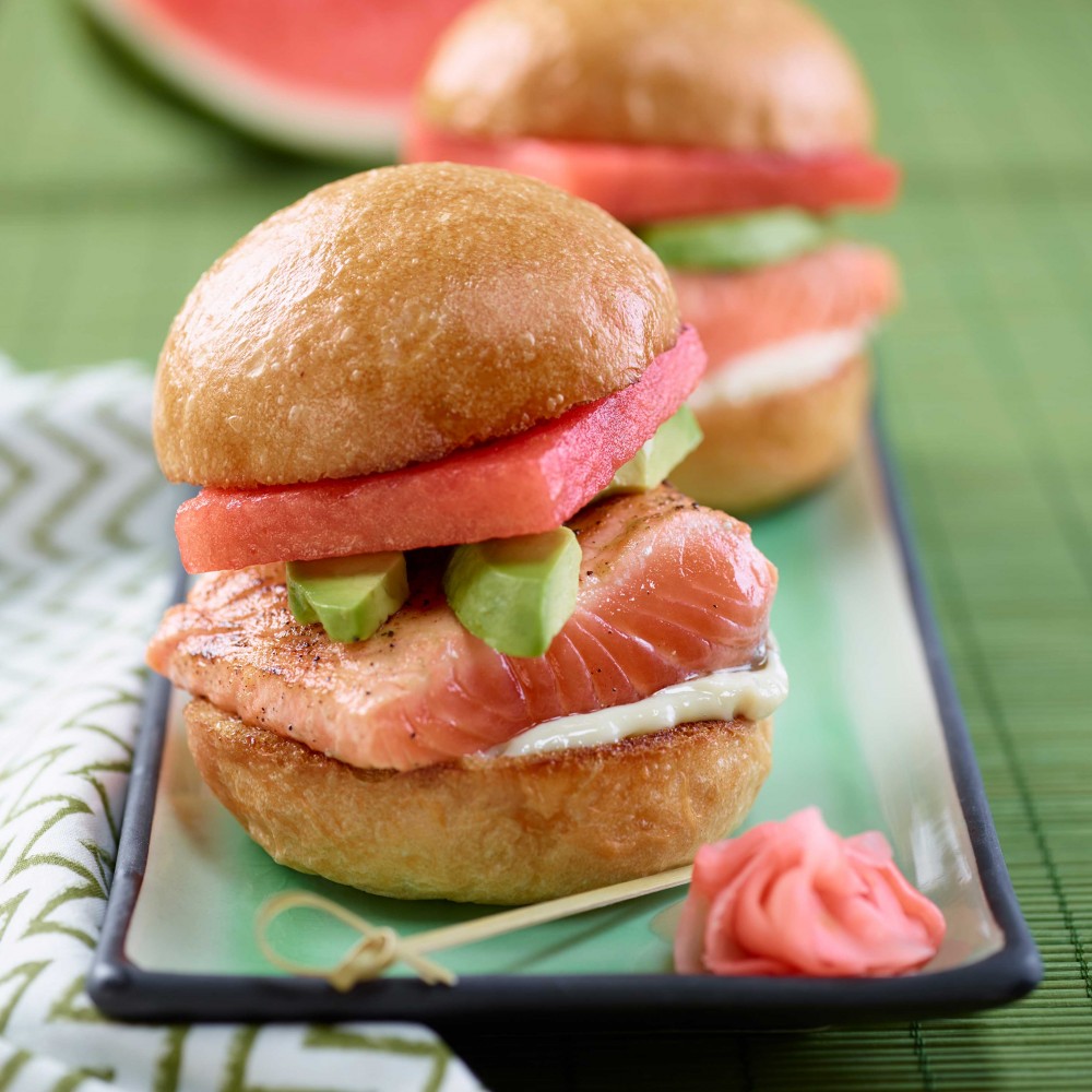 Salmon Watermelon Sliders