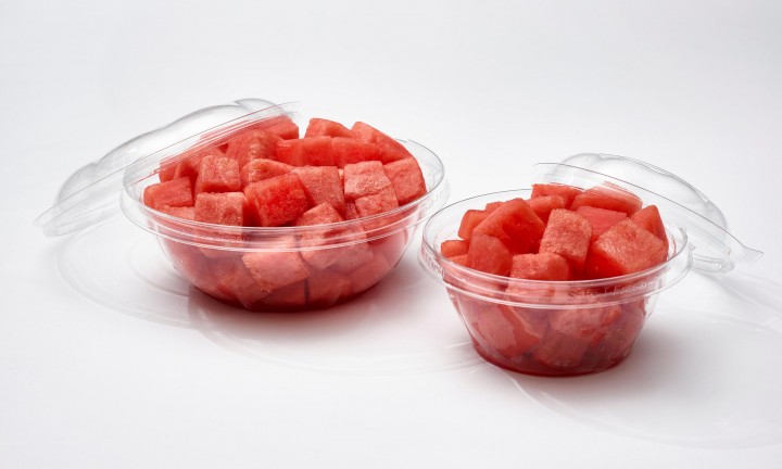 Freshcut watermelon in storage containers