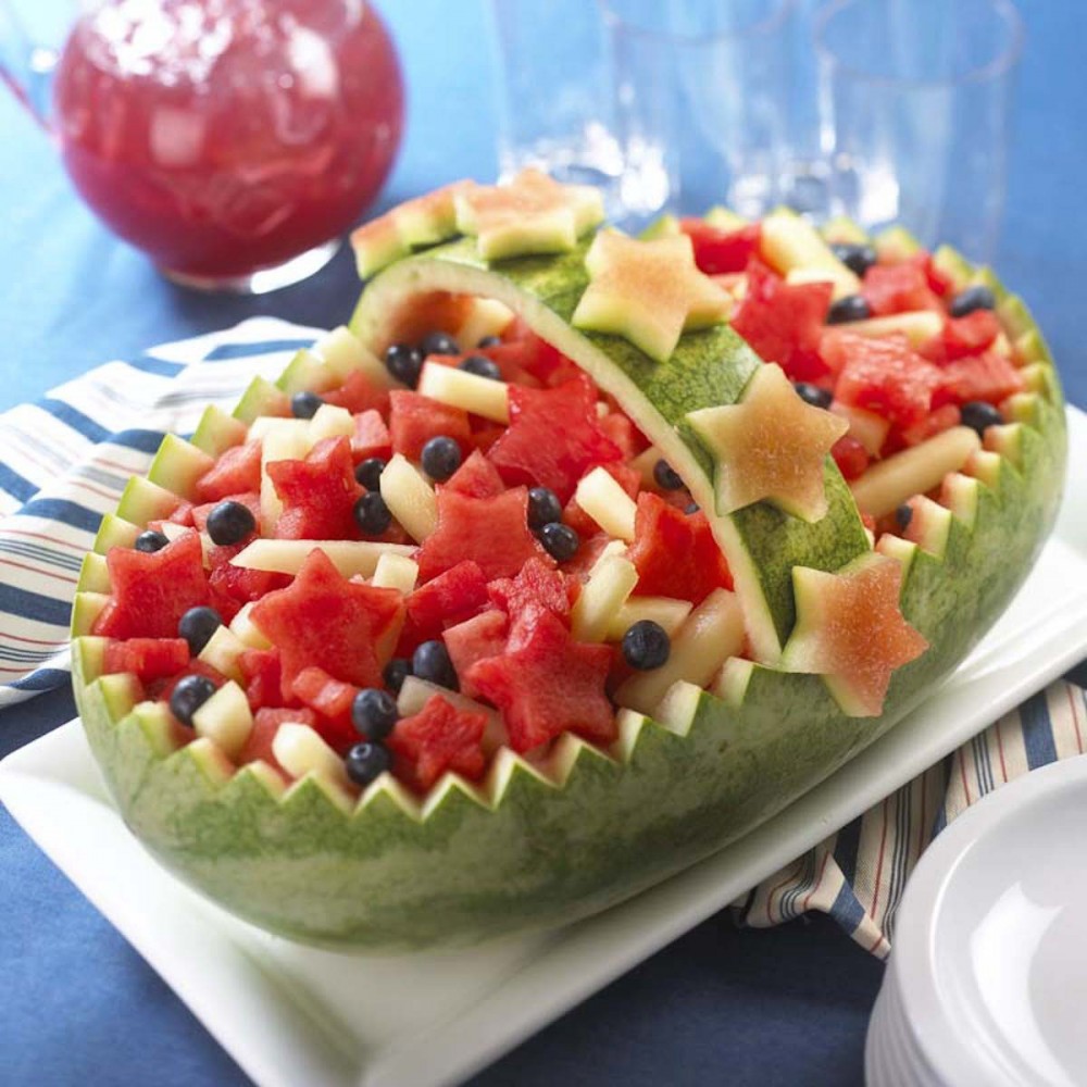 Americana Basket Watermelon Carving