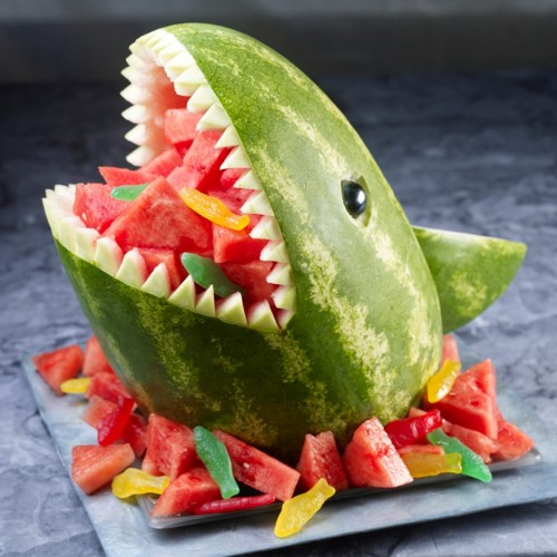 Shark Watermelon Carving