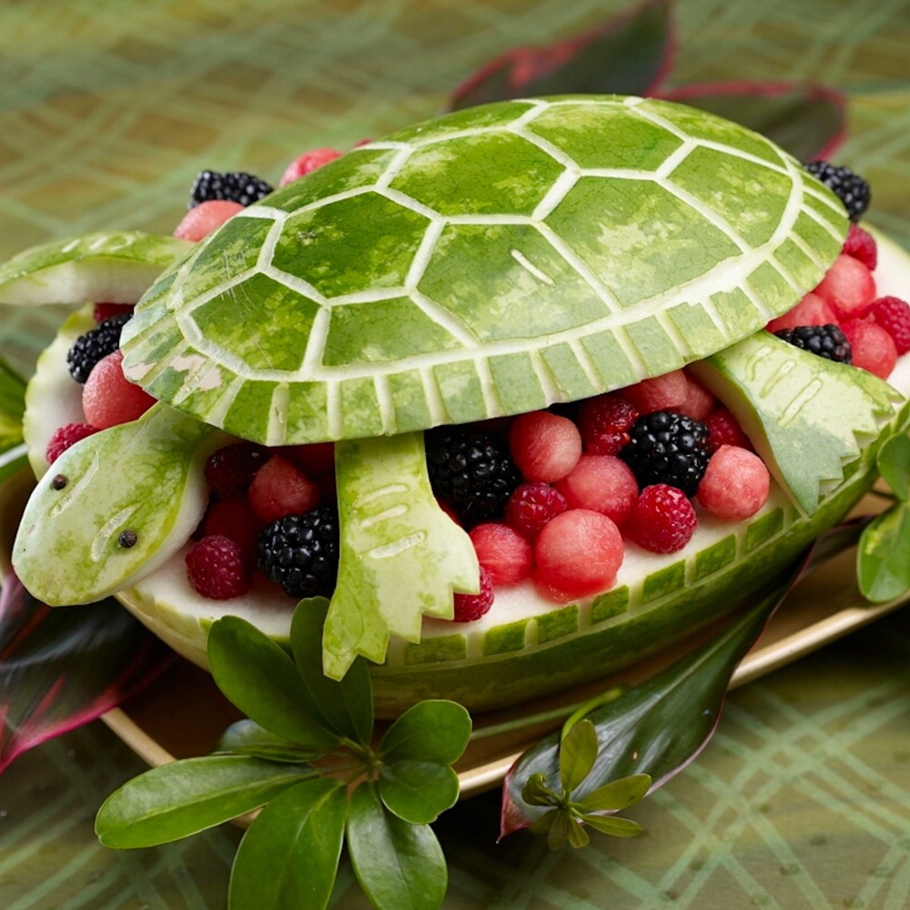 Turtle Watermelon Carving