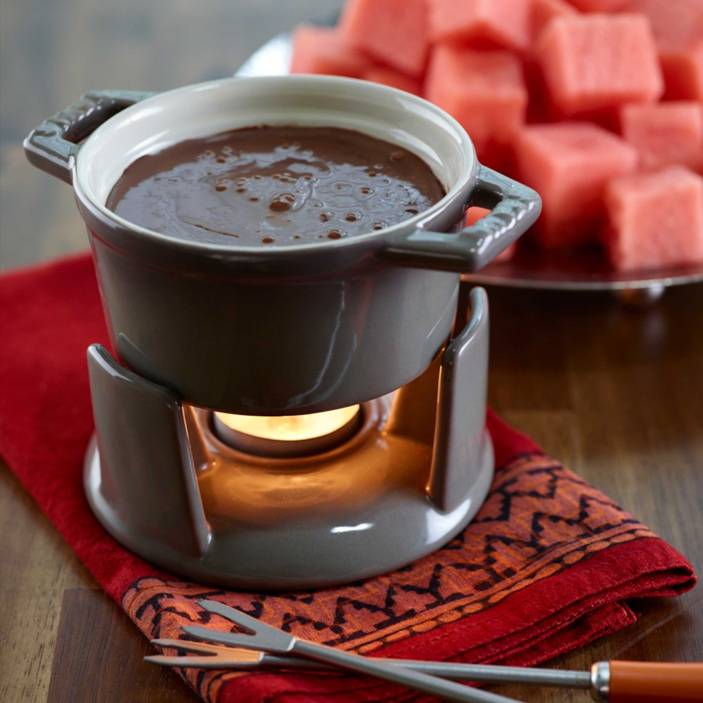 Watermelon and Chocolate Fondue