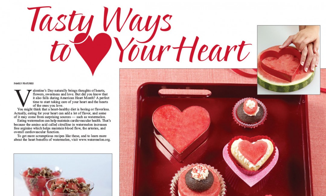 Layout Tasty Ways to Your Heart with Valentine's Day themed recipes