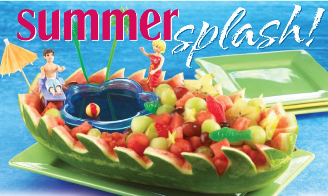 Summer Splash Layout with recipes/carvings and images