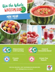 menu sheet - Use the Whole Watermelon