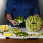 watermelon bat carving during construction