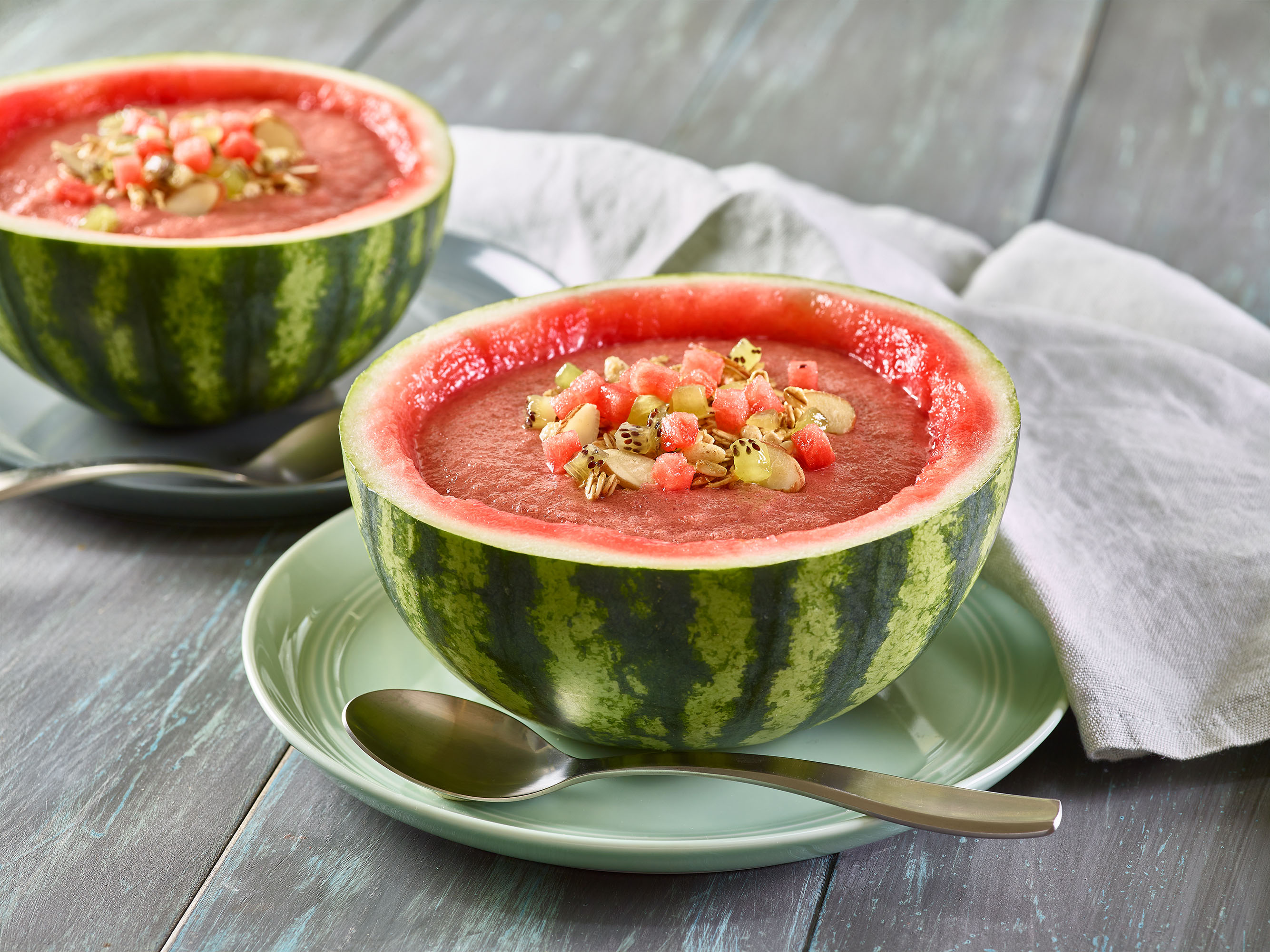 Watermelon Rind Smoothie Cubes - Kalejunkie