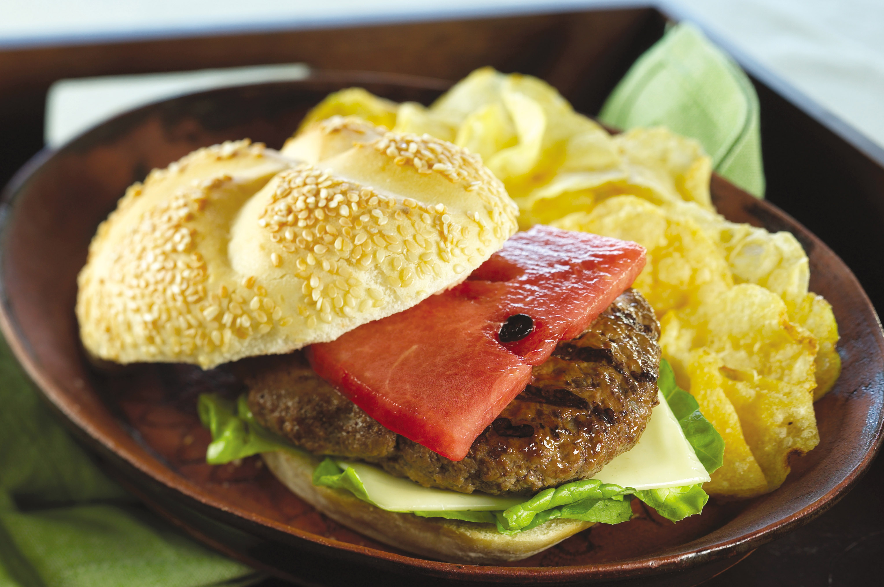 Grilled Watermelon Burgers Watermelon Board