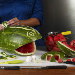 hippo watermelon carving construction