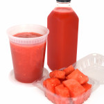 Watermelon Juice, Pulp and Clamshell