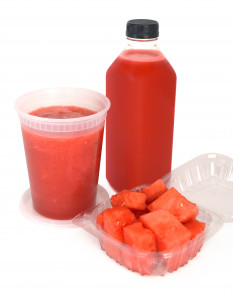 Watermelon Juice, Pulp and Clamshell