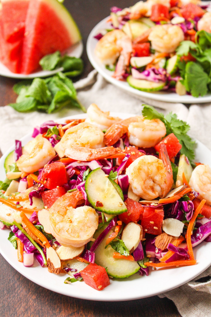Sesame Shrimp and Watermelon Salad - Watermelon Board