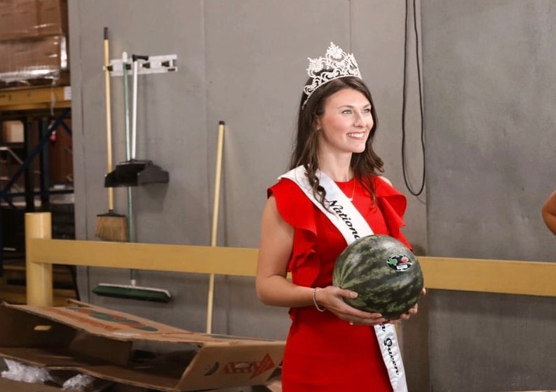 2020 National Watermelon Queen at Texas Food Bank