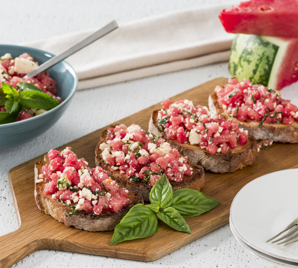 Italian Style Watermelon Bruschetta