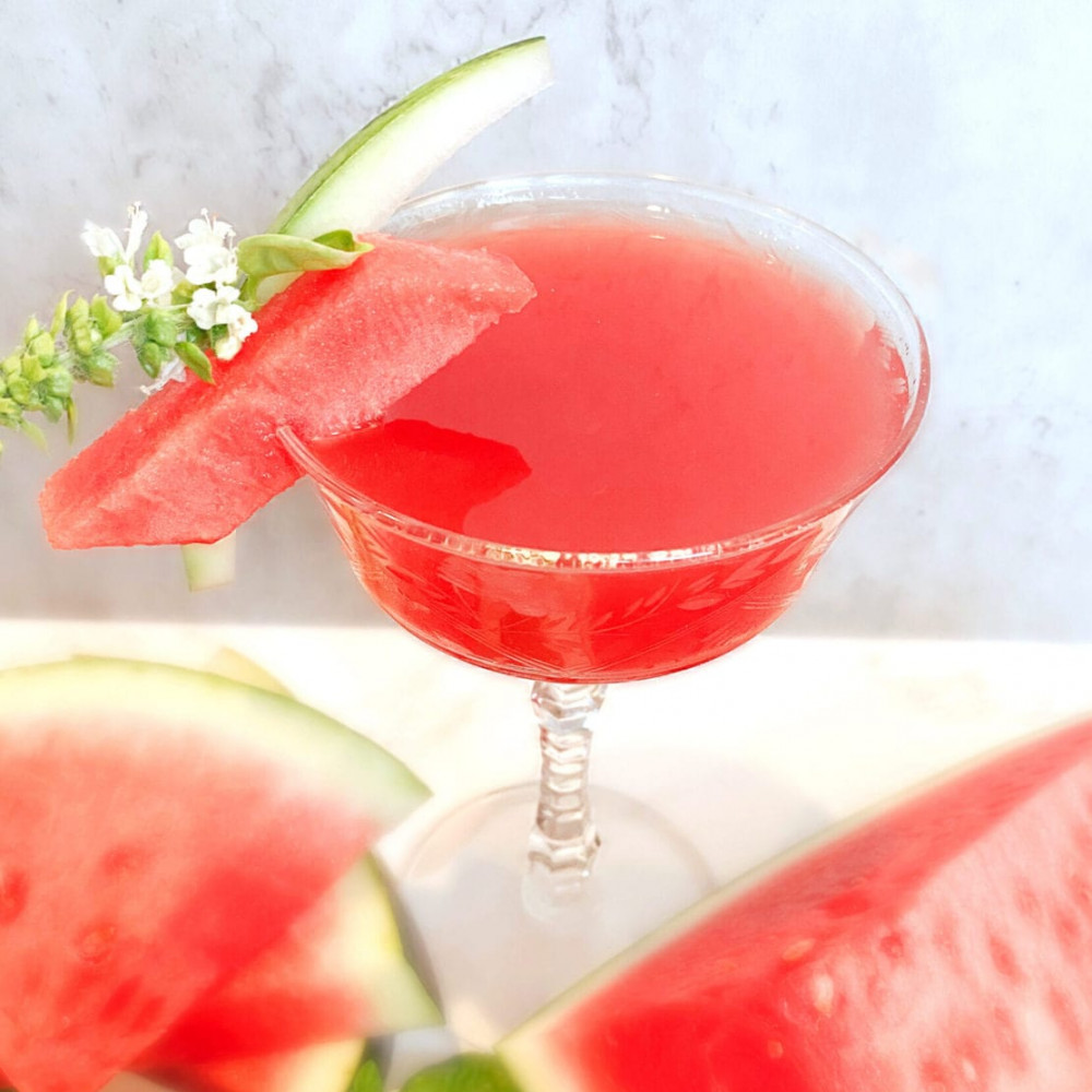 Watermelon Basil Margarita