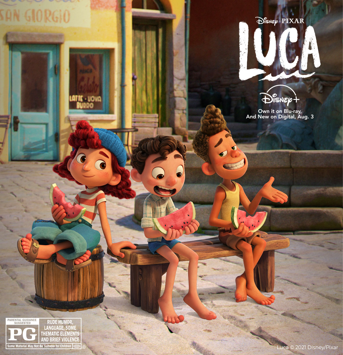 Disney Pixar Luca Original Movie Own It on Blu-ray, and new on digital, August 3rd