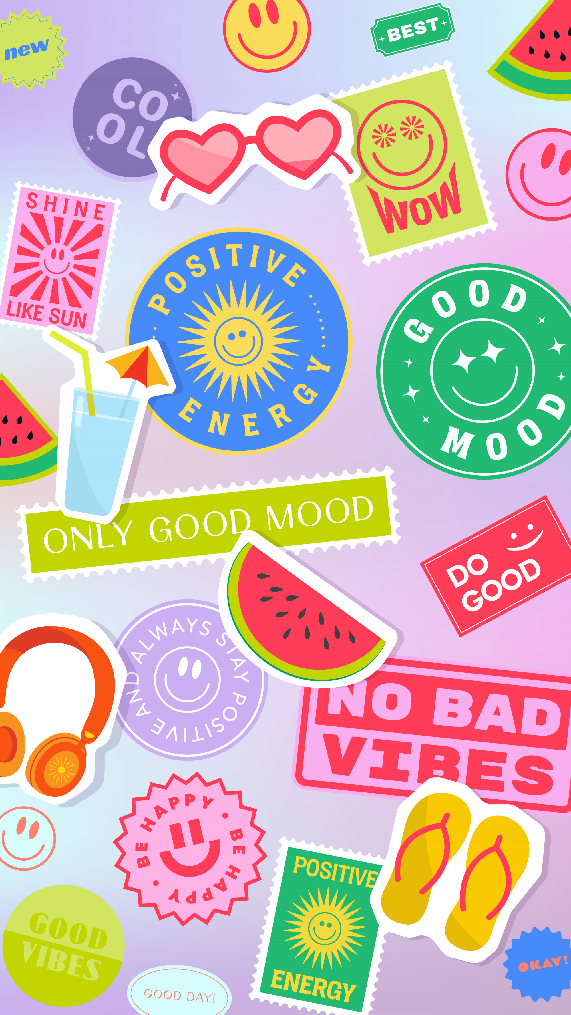 Slice of Happy Backgrounds - Watermelon Board