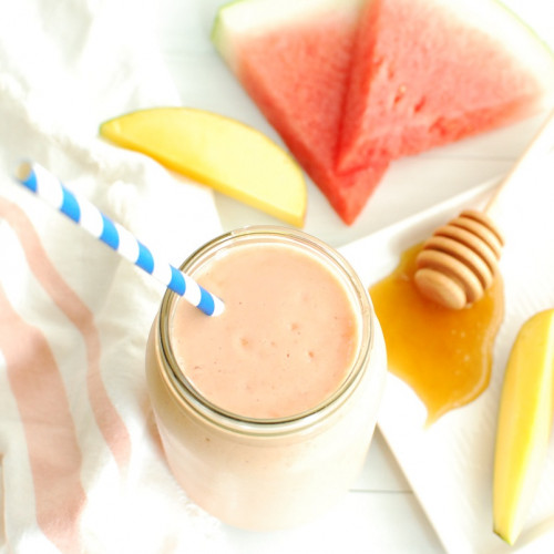Watermelon protein shake by chrissy carroll
