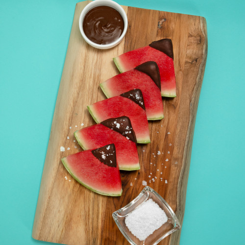 Chocolate Covered Watermelon Wedges