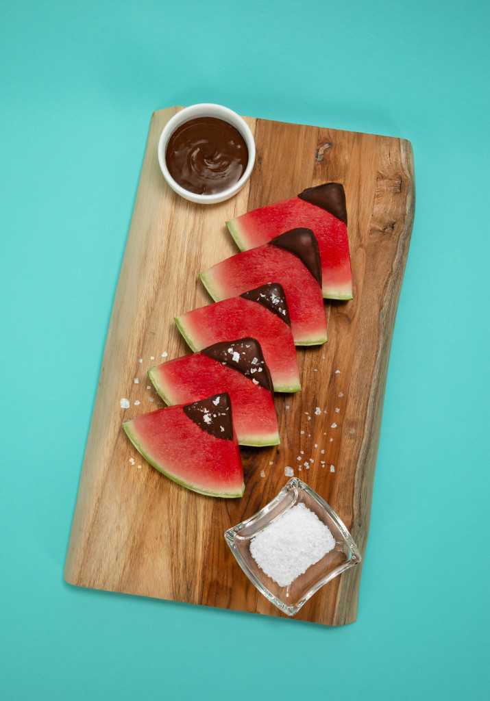 Chocolate Covered Watermelon Wedges