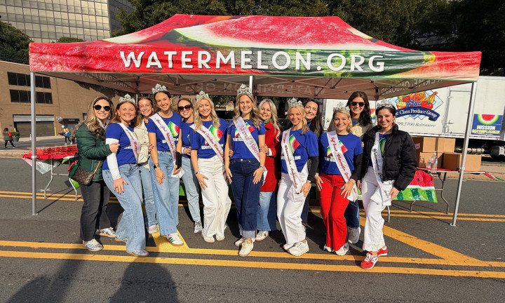 Watermelon queens, ambassadors and coordinators at the 50th Marine Corps Marathon in Washington D.C.
